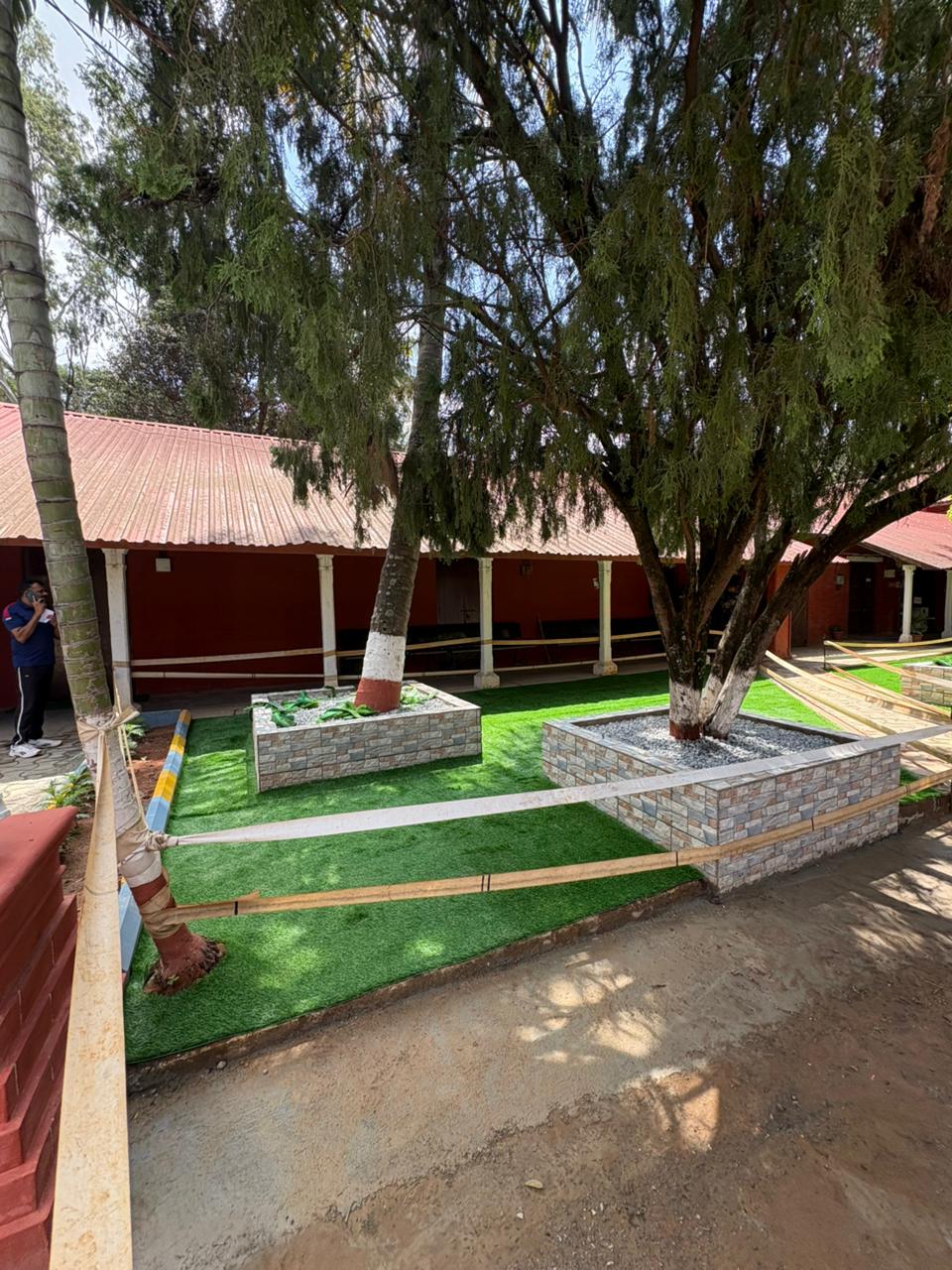 artificial turf eco layer for playgrounds