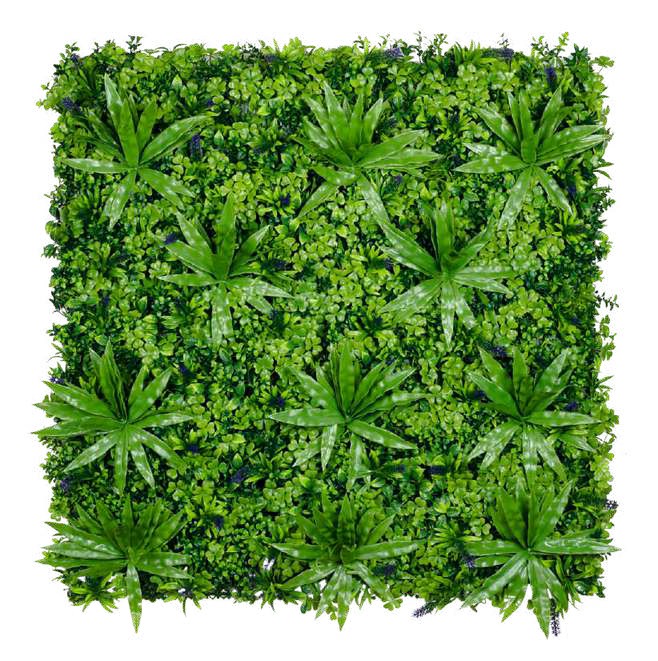 Nature Luxe artificial vertical garden wall with dense artificial grass foliage, UV-protected fake greenwall panels for modern interiors