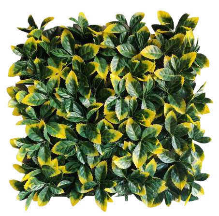 Serenity Bloom artificial vertical garden wall with vibrant fake plants and dense artificial foliage