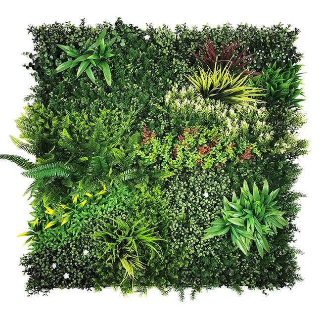 Tropical Haven artificial vertical garden wall with UV-protected fake greenwall panels for outdoor decoration
