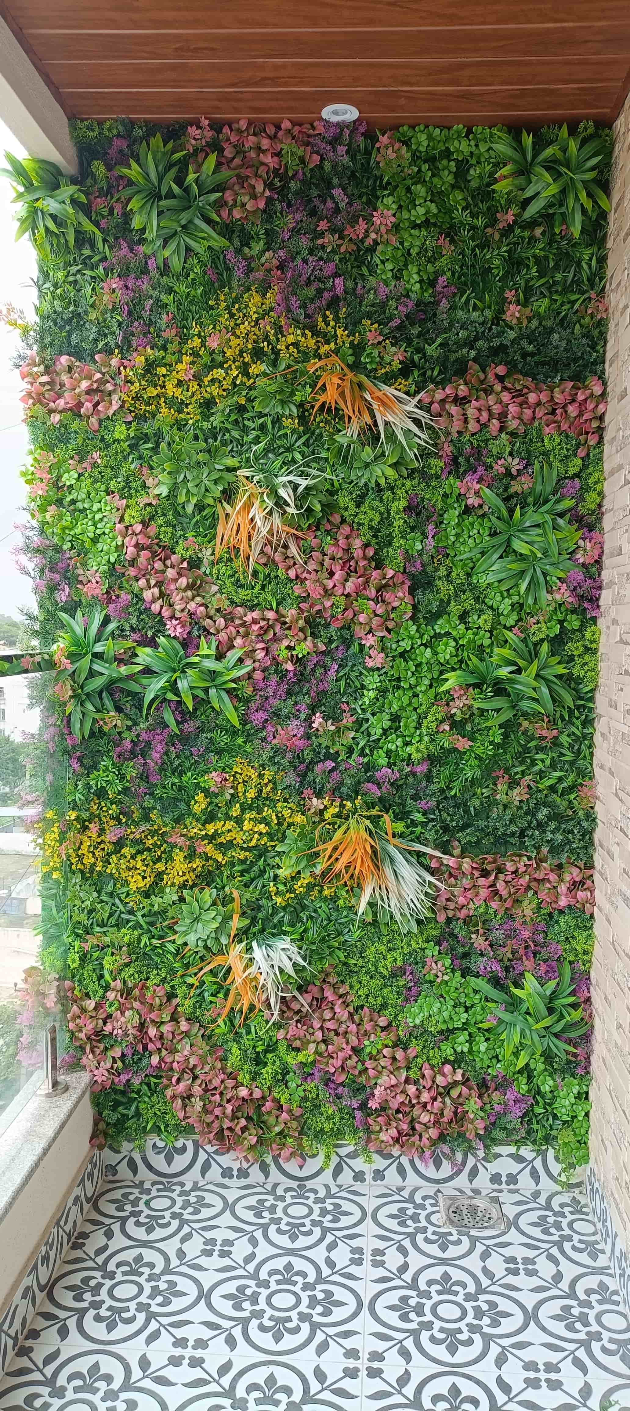 Minimalist Balcony Vertical Garden Setup